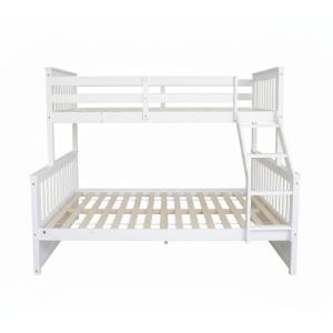 Litera triple madera blanca 135x190/90x190cm