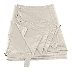 Lona beige de tamaño 2,85 x 3,51m para pérgola de 3 × 4m