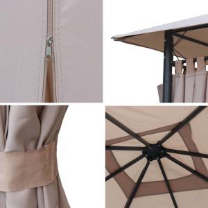 Lona de techo   cortinas para pergola elusa 3x3m, beige
