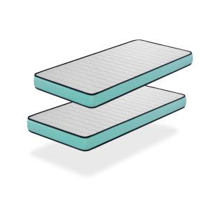 Lot 2x colchones de espuma 90x200 promo confort altura 14 cm