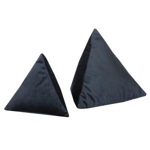 Lote 2 pirámide de terciopelo negro