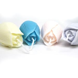 Lote 5 velas flor multicolor alt.5