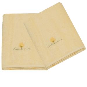 Lote de 2 Toallas de felpa 50x90 cm algodón orgánico