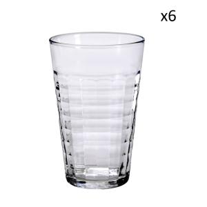 Lote de 6 - vaso agua de vidrio resistente 33 cl transparen…