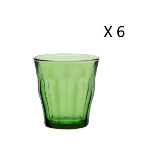 Lote de 6 - vaso de agua de 31 cl de vidrio templado resist…