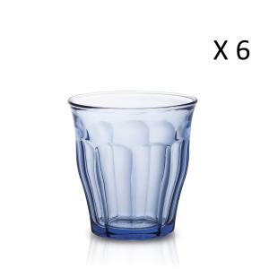 Lote de 6 - vaso de agua marine de 25cl en vidrio templado…