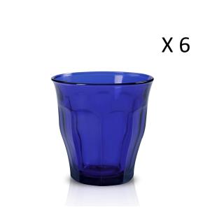 Lote de 6 - vaso de agua saphir de 25cl vidrio templado res…