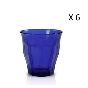 Lote de 6 - vaso de agua saphir de 31cl en vidrio templado…