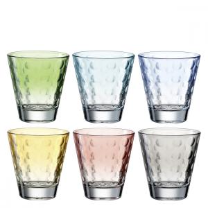 Lote de 6 vasos de colores 215 ml vaso multicolor