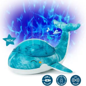 Luz nocturna tranquil whale azul recargable