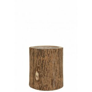 Maceta abedul madera paulonia natural alt. 32 cm