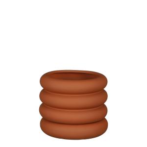 Maceta de cerámica marrón d18.5