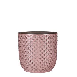 Maceta de cerámica rosa claro d19,5