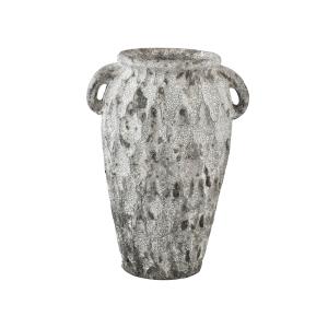 Maceta gris ceramica asas  29.0 x 23.5 x 40.0 cm