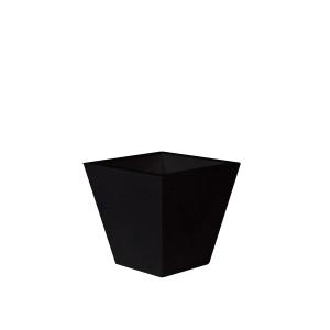 Macetero cuadrado estilo vintage muy resistente negro 30x30…