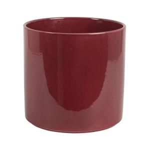 Macetero de loza burdeos Alt, 22 cm