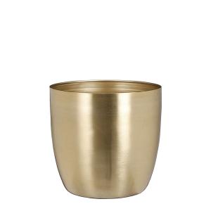 Macetero de metal dorado d20
