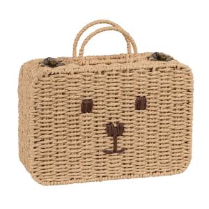 Maleta con cara bordada 30x10x29 cm