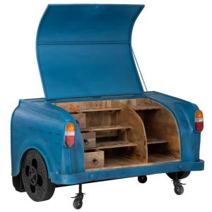 Maletero botellero azul 174x84x92