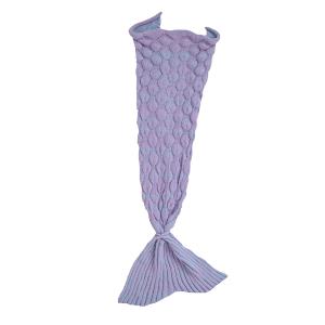 Manta escamas Sirena púrple 70X140 cm (SIZE M)