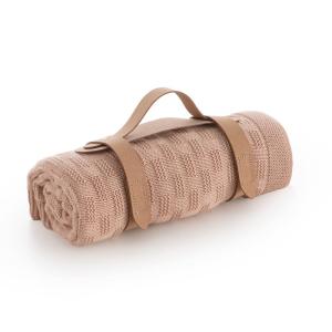 Manta punto bamboo 80x100x1 cm clay