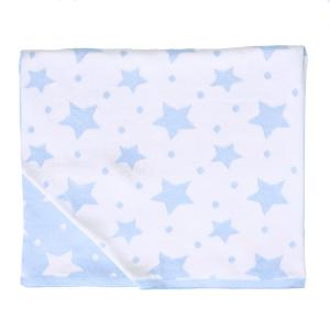 Manta Reversible de Algodón Orgánico GOTS Estrellas  80 x 1…