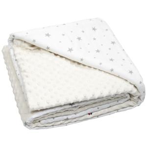 Manta reversible de minky para bebé y niño extra suave Écru…