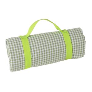 Mantel de picnic vichy verde claro con reverso impermeable…
