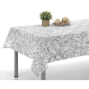 Mantel estampado tacto tela laup gris 100x140cm