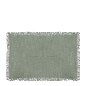 Mantel individual de algodón verde - juego de 4