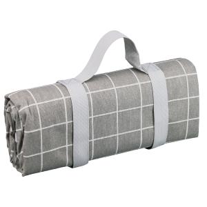 Mantel para picnic gris reverso impermeable 140x140
