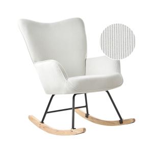 Mecedora  Pana Blanco crema