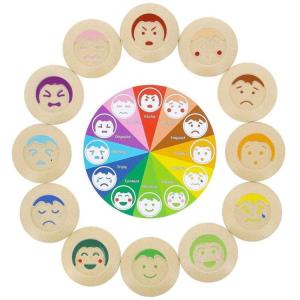 Mémo des émotions en bois
