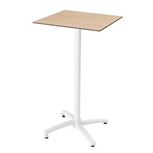 Mesa alta de jardín de 60 x 60 cm inclinable laminada en ro…
