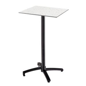 Mesa alta de jardín de 60x60 cm inclinable con laminado de…