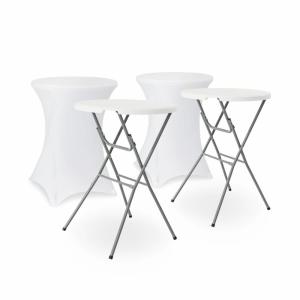 Mesa alta  plegable con funda protectora para eventos, set…