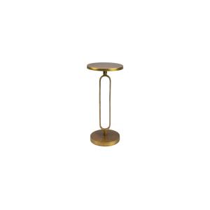 Mesa auxiliar de aluminio dorado