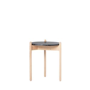 Mesa auxiliar de madera negro 41x51 cm