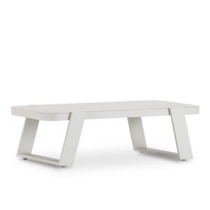 Mesa baja de aluminio beige