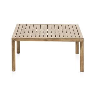 Mesa centro de madera de acacia 90x90 cm