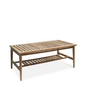 Mesa centro jardín teca beige anch. 120 cm