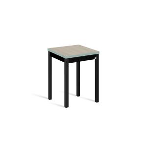 Mesa cocina alta extensible libro 65(130)x65 cm roble pata…