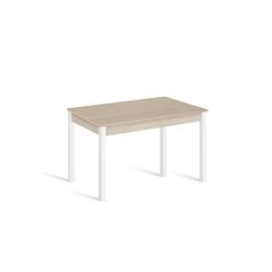 Mesa cocina extensible 100(145)x60 cm roble pata blanco