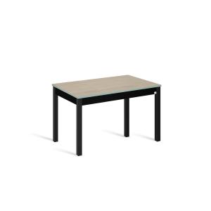 Mesa cocina extensible 100(145)x60 cm roble pata negro