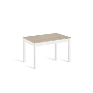 Mesa cocina extensible 110(160)x70 cm roble pata blanco