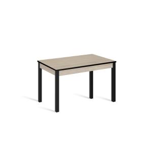 Mesa cocina extensible 110(160)x70 cm roble pata negro