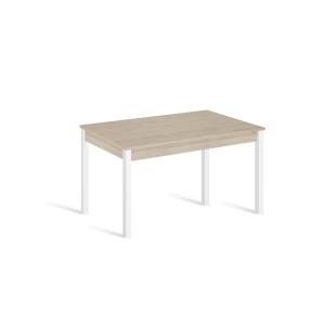 Mesa cocina extensible 120(180)x80 cm roble pata blanco