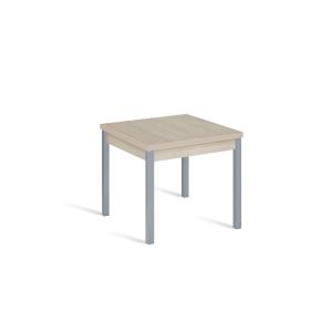 Mesa cocina extensible libro 80(160)x80 cm roble pata gris