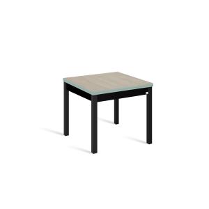 Mesa cocina extensible libro 80(160)x80 cm roble pata negro