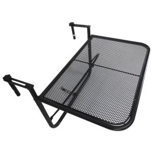 Mesa colgante de balcón 60x56.5x45 cm negro